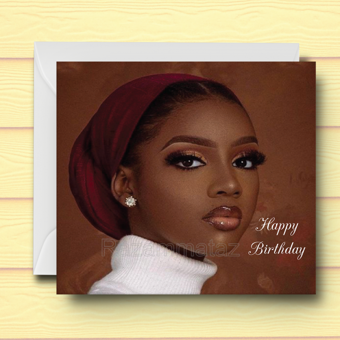 Black Woman Birthday Card L2